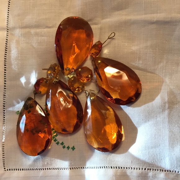 🌟🤩VINTAGE SMOKEY TOPAZ COLOURED CRYSTAL’S 🍁AMAZING LIGHT CATCHERS ~ CRYSTALS - Picture 14 of 16